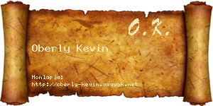 Oberly Kevin névjegykártya